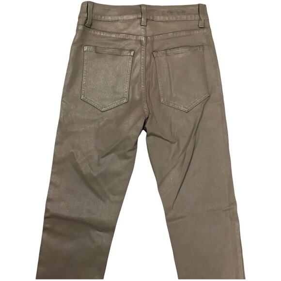 Carmar Jeans High Rise Skinny Stretch‎ Coated Wax Casual Pants Women's 28 NEW - Picture 8 of 14